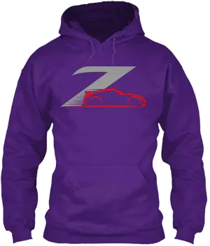 370z Custom Gray and Red Japanese Street Race Hoodie