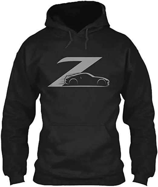 370z Custom Gray and Red Japanese Street Race Hoodie