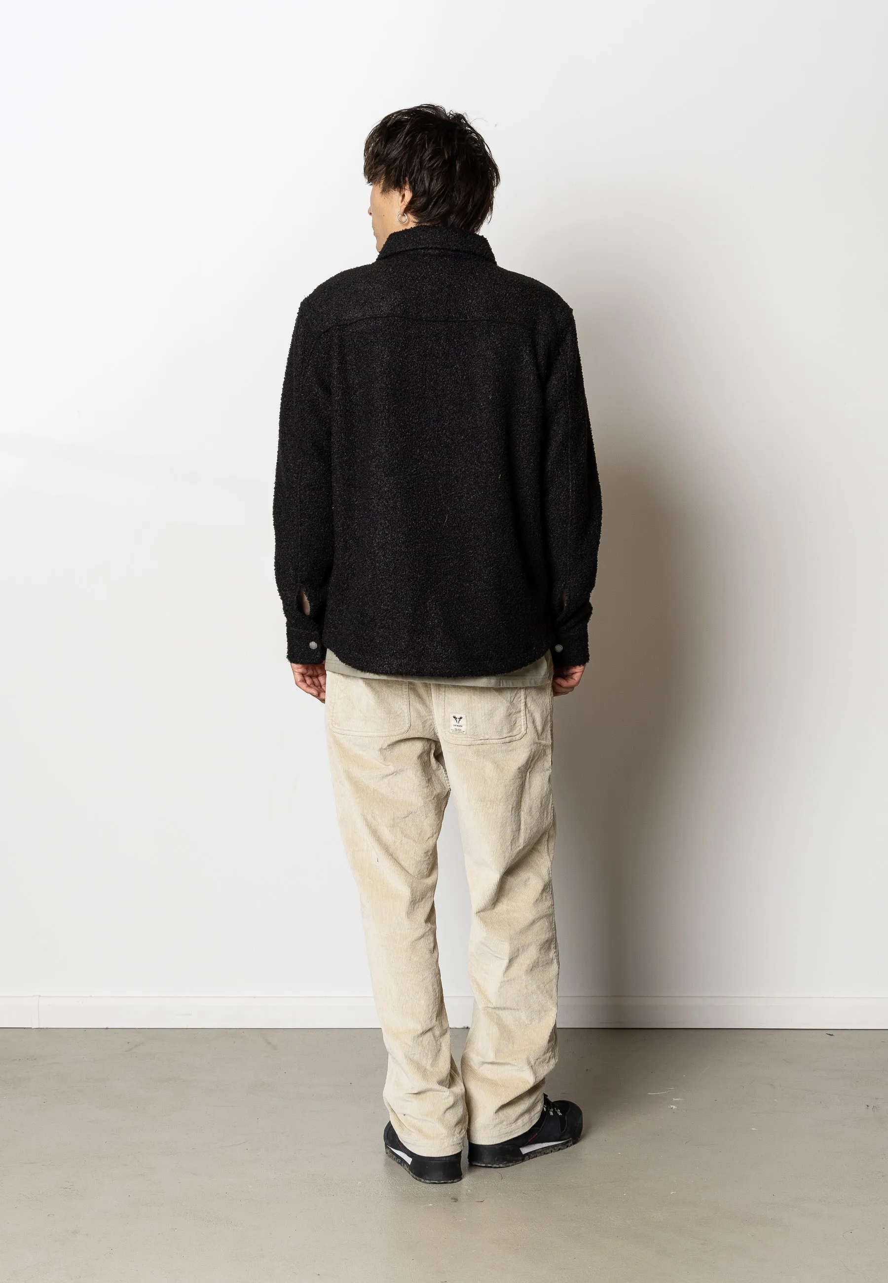 Ace boucle overshirt - Black