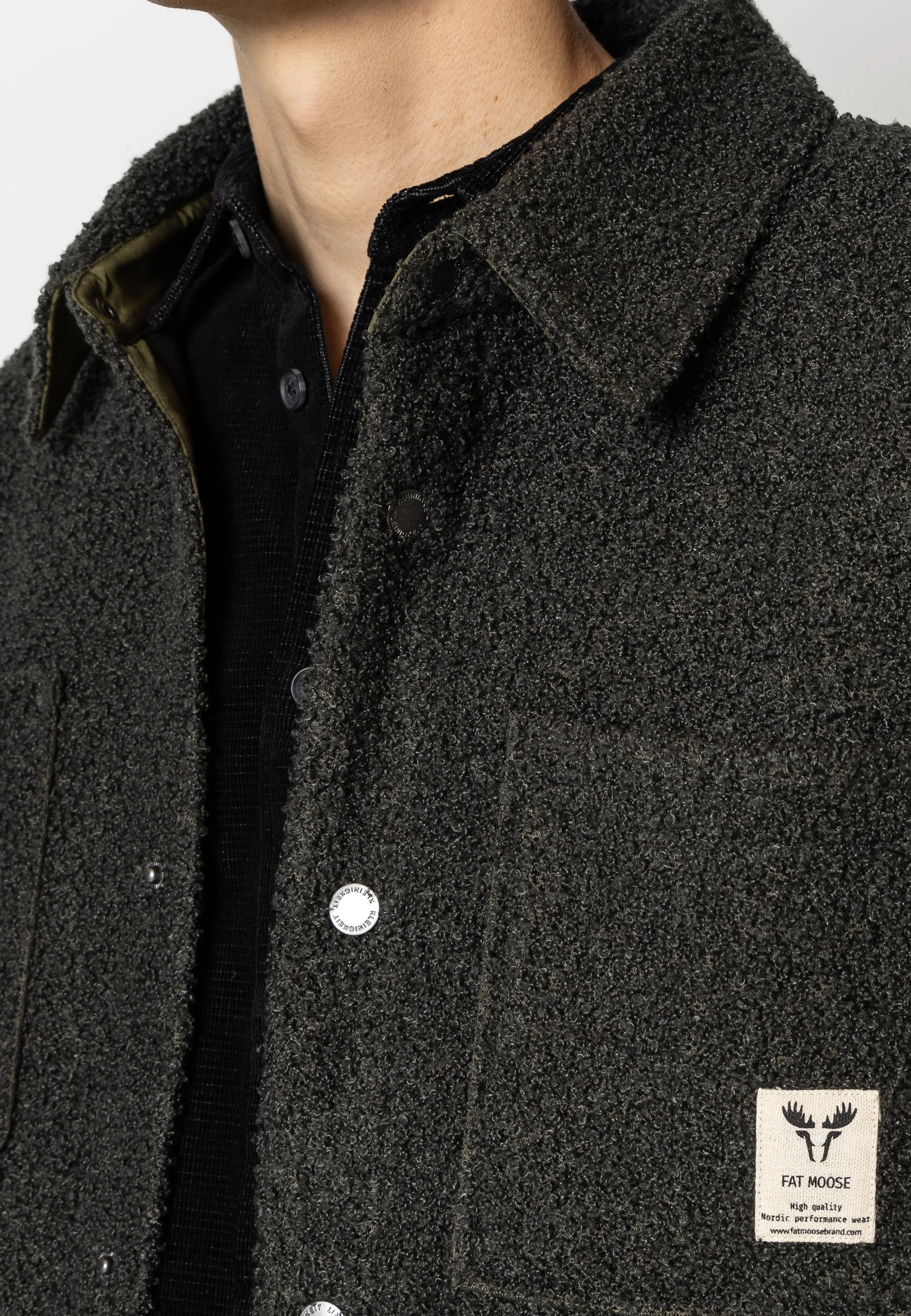 Ace boucle overshirt - Green