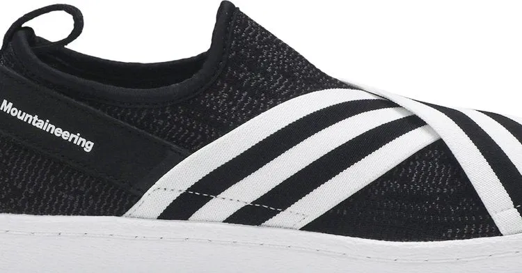 Adidas White Mountaineering x Superstar Slip-On PK 'Black White' Sneakers, Black