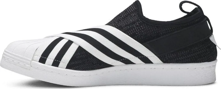 Adidas White Mountaineering x Superstar Slip-On PK 'Black White' Sneakers, Black
