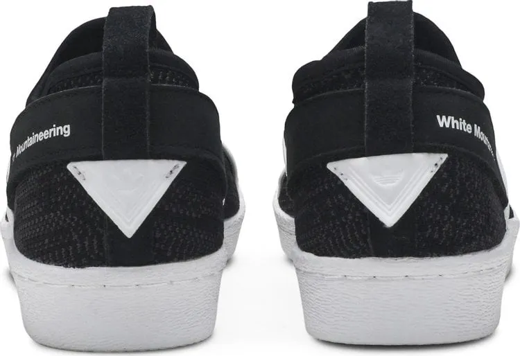 Adidas White Mountaineering x Superstar Slip-On PK 'Black White' Sneakers, Black