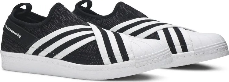 Adidas White Mountaineering x Superstar Slip-On PK 'Black White' Sneakers, Black