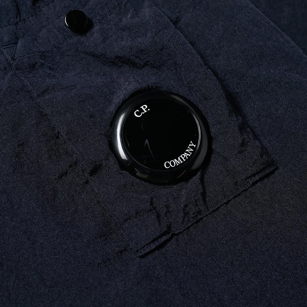 CP Company Navy Nylon Zip Overshirt
