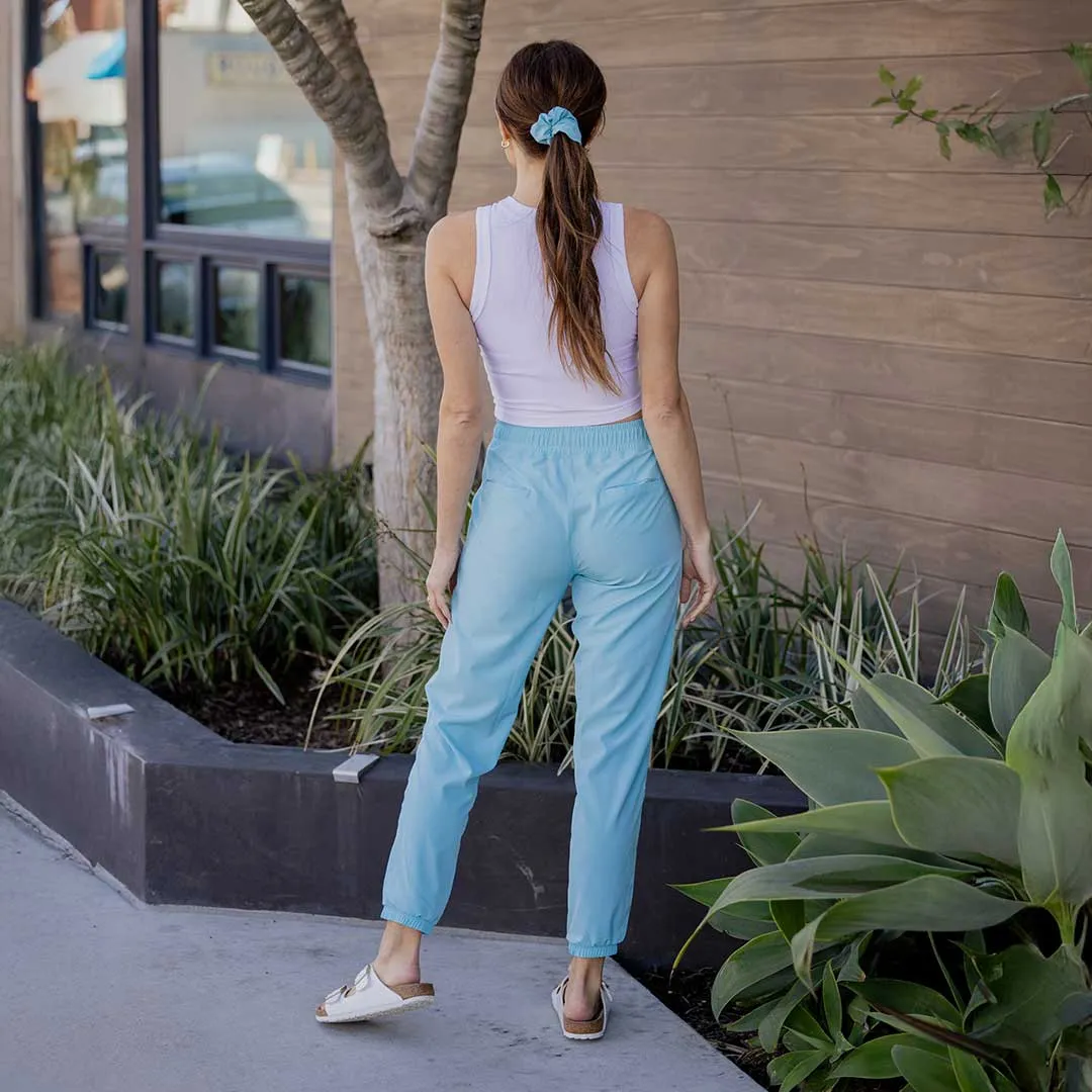 Everywhere Joggers, Aqua Blue