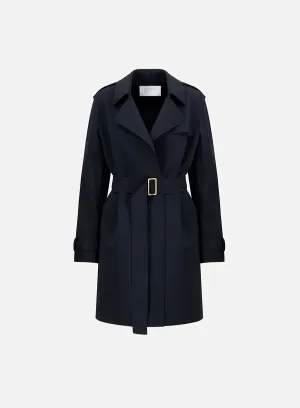 Golden buckle trench scuba
