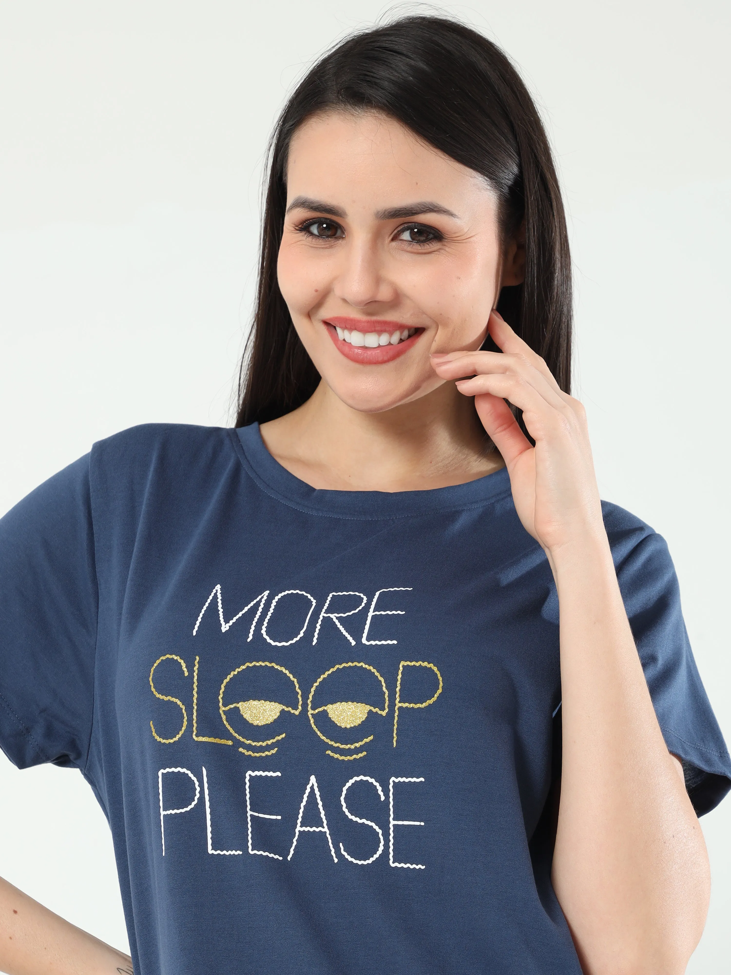 More Sleep Please Long T-Shirt