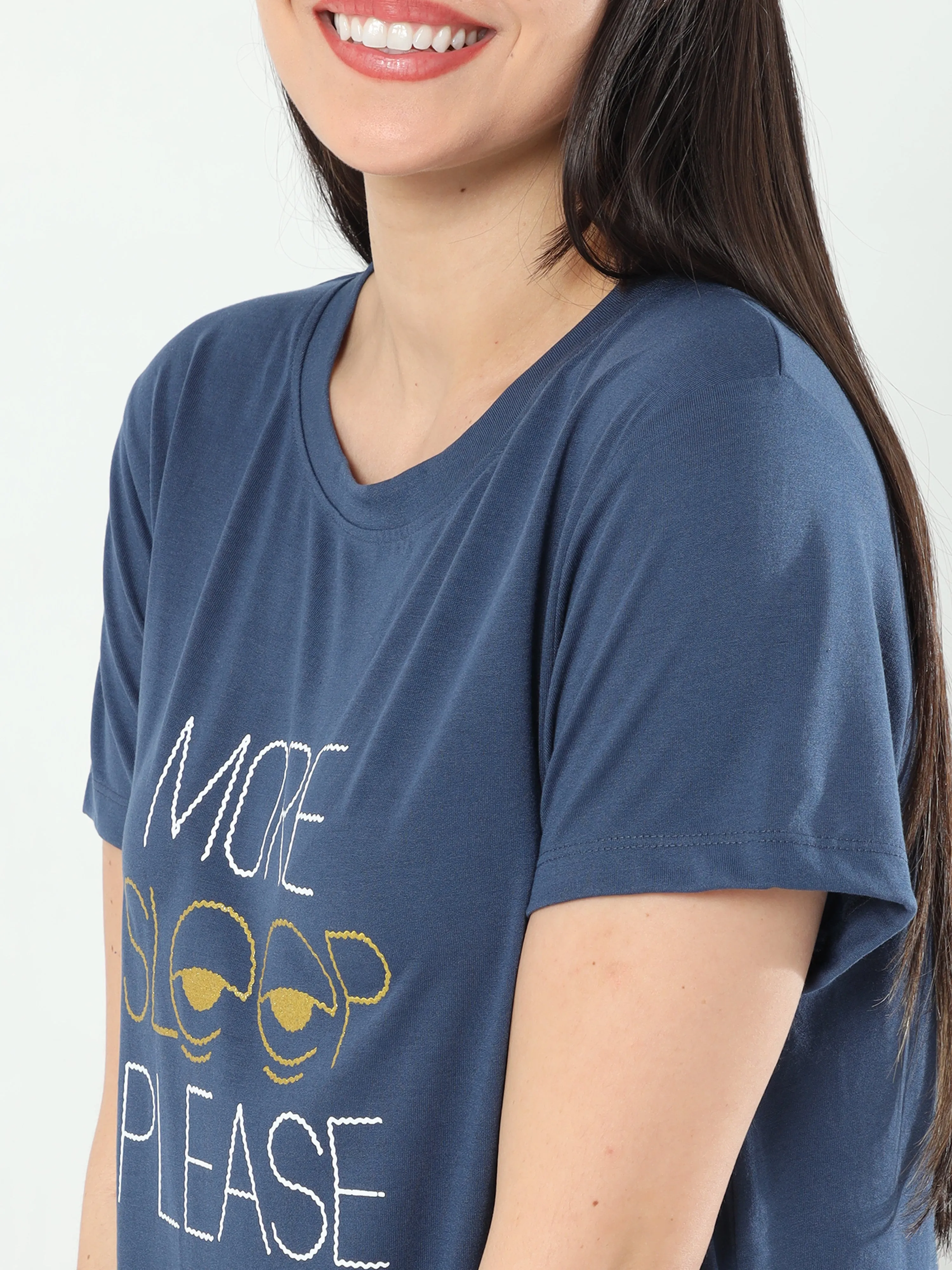 More Sleep Please Long T-Shirt