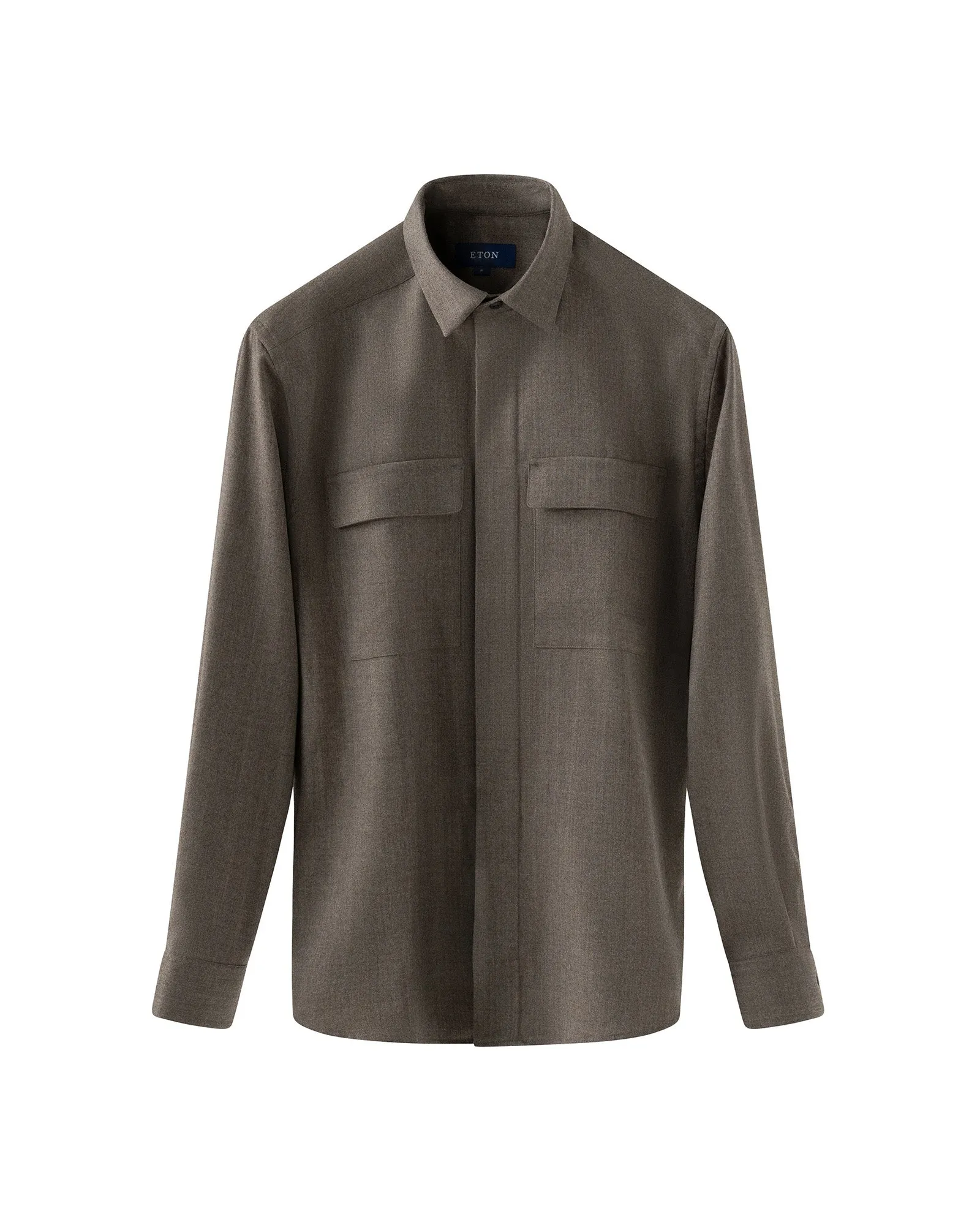 Overshirt Brushed Merino Hybrid Gr
