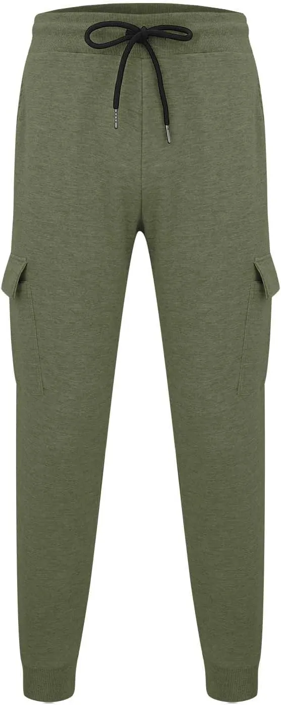 QWENTMTNTY Men's Fashion Sweatpants Slim Fit Elastic Waisted Stretchy Joggers Casual Athletic Jogging Active Pants Trousers
