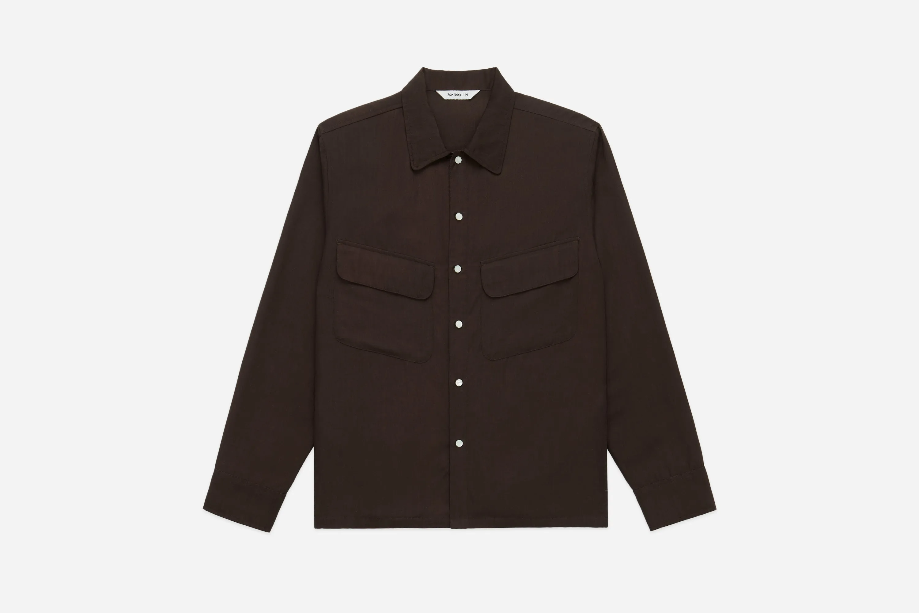 Western Overshirt ~ Tobacco Wool/Lyocell