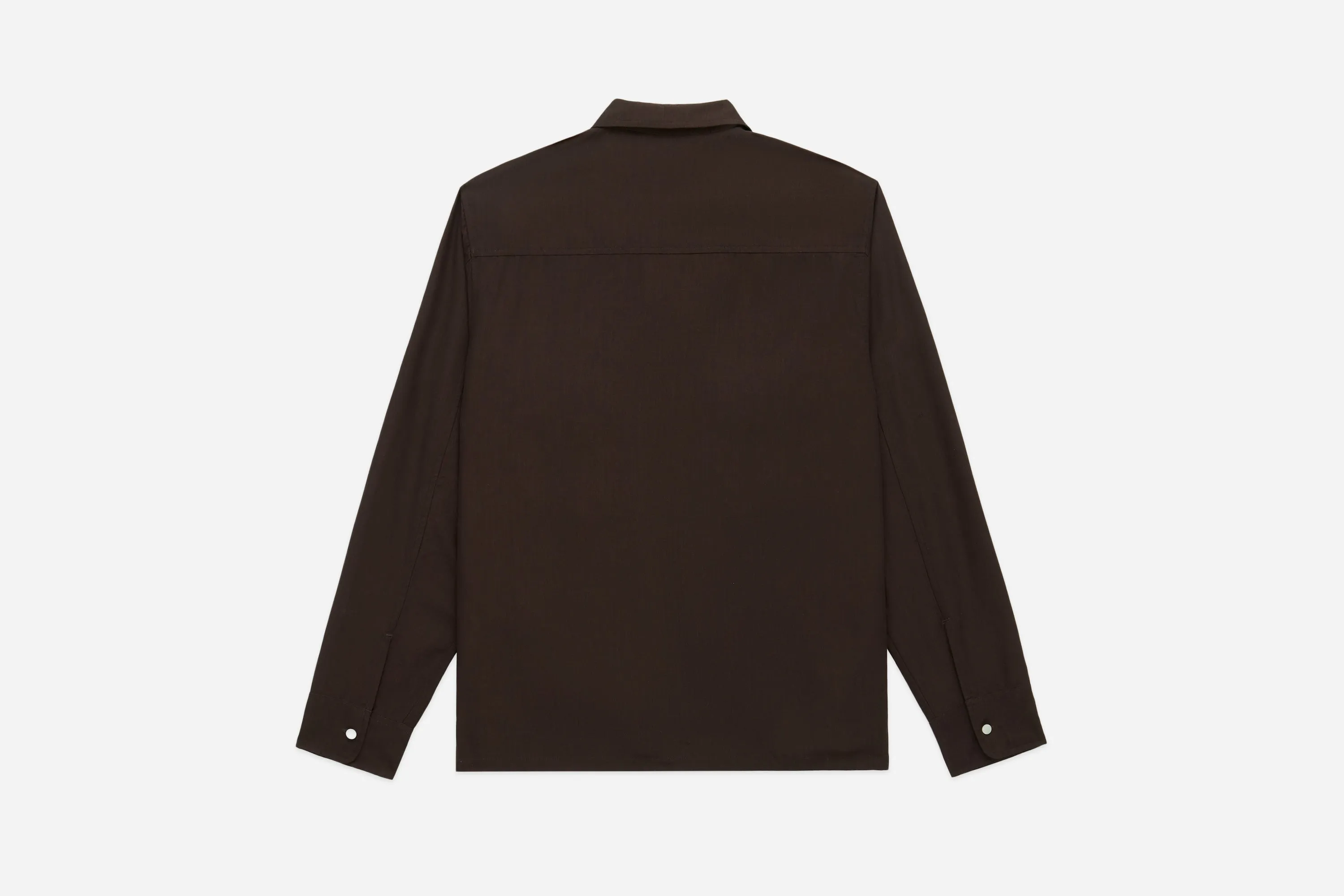 Western Overshirt ~ Tobacco Wool/Lyocell