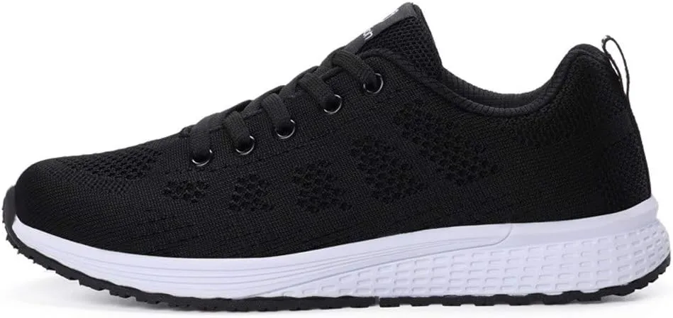 Womens Sneakers Air Cushion Running Shoes Lace Up Tennis Shoes Men Mesh Breathable Men's Casual Shoes Fashion Sneakers Platform Tennis Shoe Cross Trainer Shoe